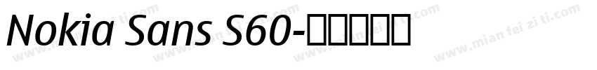Nokia Sans S60字体转换